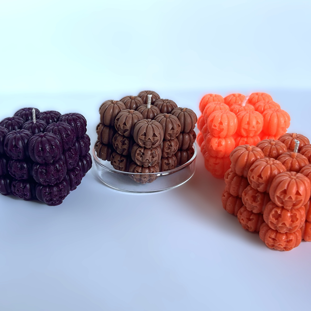 The Citrouille Candle — Hand-Poured Soy Jack-O'-Lantern Cluster