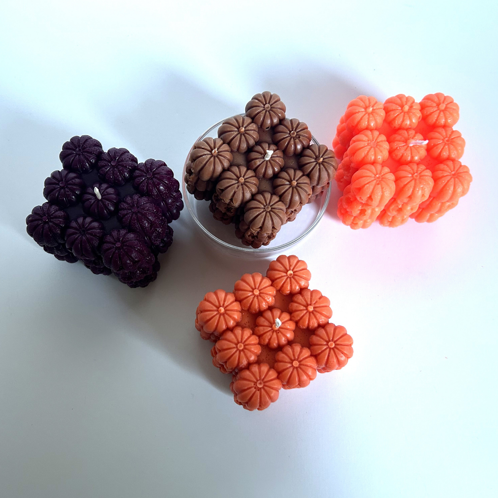 The Citrouille Candle — Hand-Poured Soy Jack-O'-Lantern Cluster