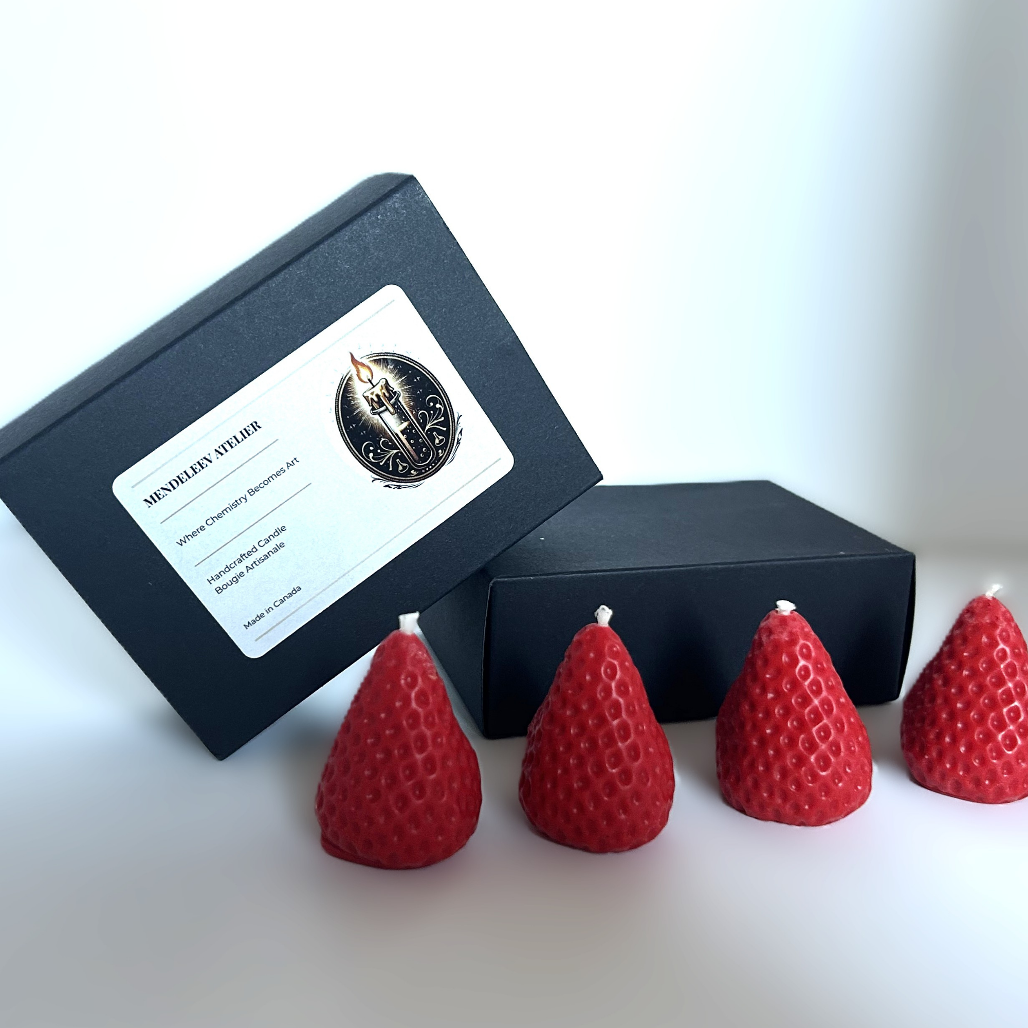 The Fraises Gourmandes Candle Set — Hand-Poured Soy Strawberries