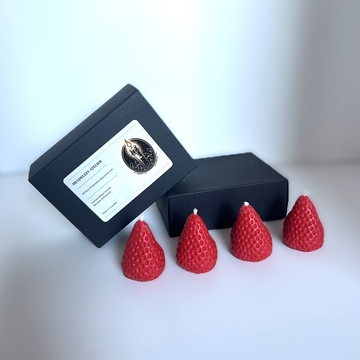 The Fraises Gourmandes Candle Set — Hand-Poured Soy Strawberries
