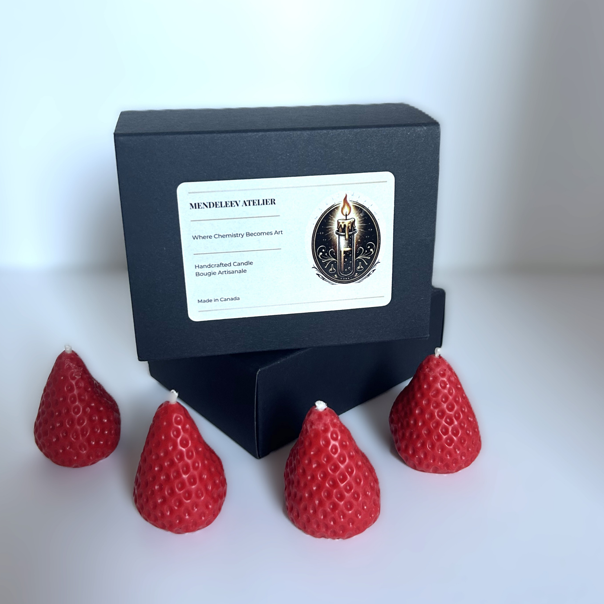 The Fraises Gourmandes Candle Set — Hand-Poured Soy Strawberries