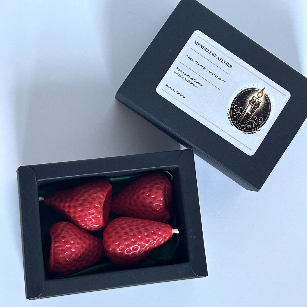 The Fraises Gourmandes Candle Set — Hand-Poured Soy Strawberries