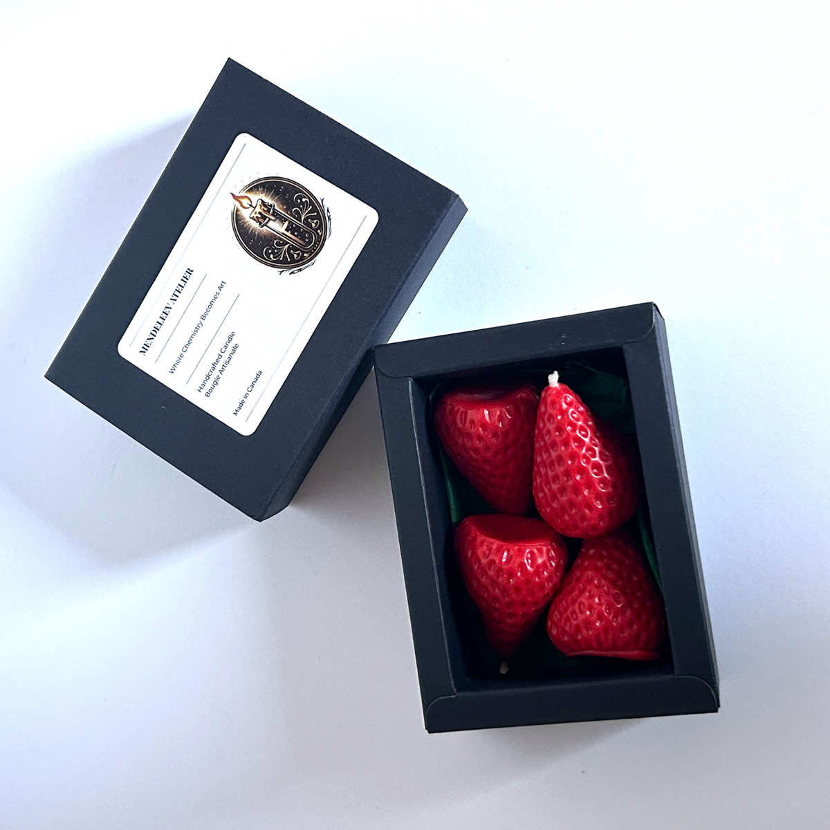 The Fraises Gourmandes Candle Set — Hand-Poured Soy Strawberries