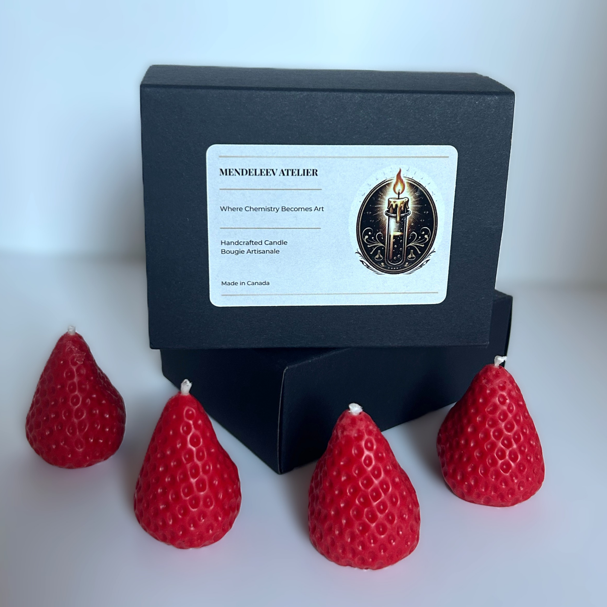 The Fraises Gourmandes Candle Set — Hand-Poured Soy Strawberries